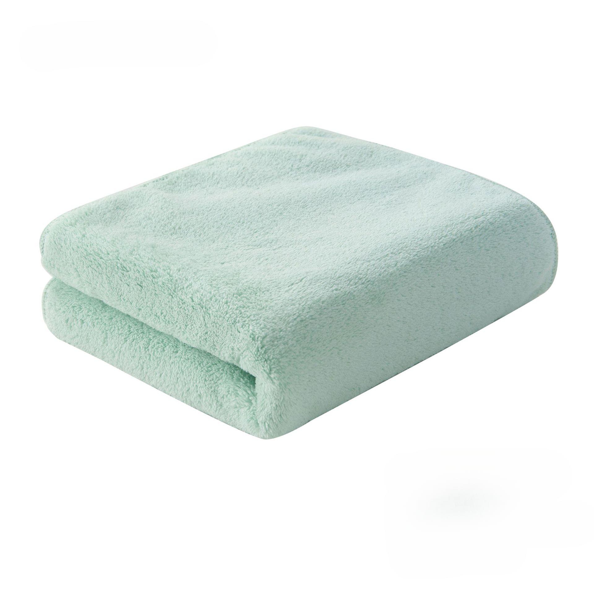 Coral Fluff Towel Thickened Supple Moisture-wicking Face Wash Towel Home Adult Children Face Wash Towel Durable Durable 35 * 72cm