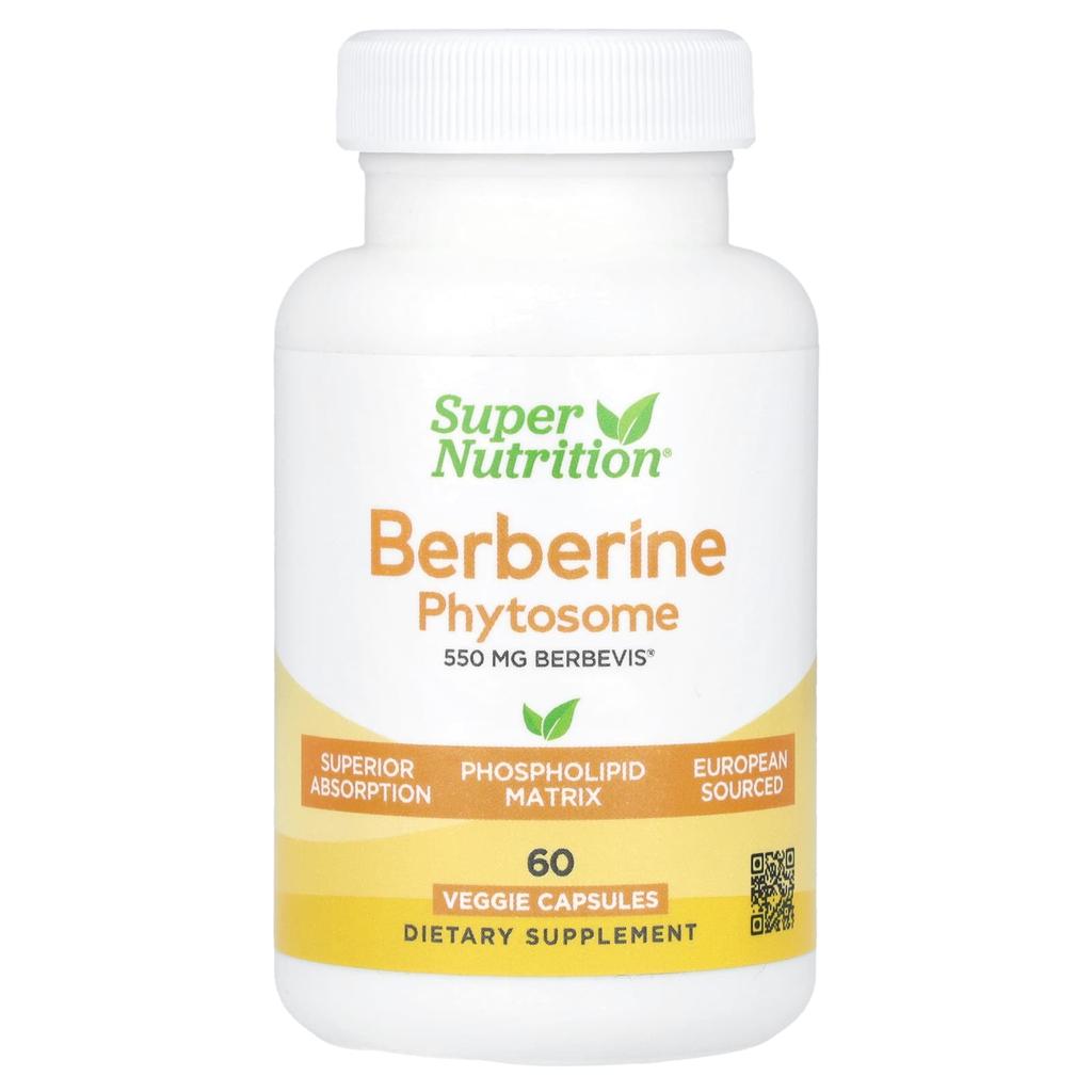 Super Nutrition, Berberina Fitosoma, 550 mg, 60 Capsule Vegetali