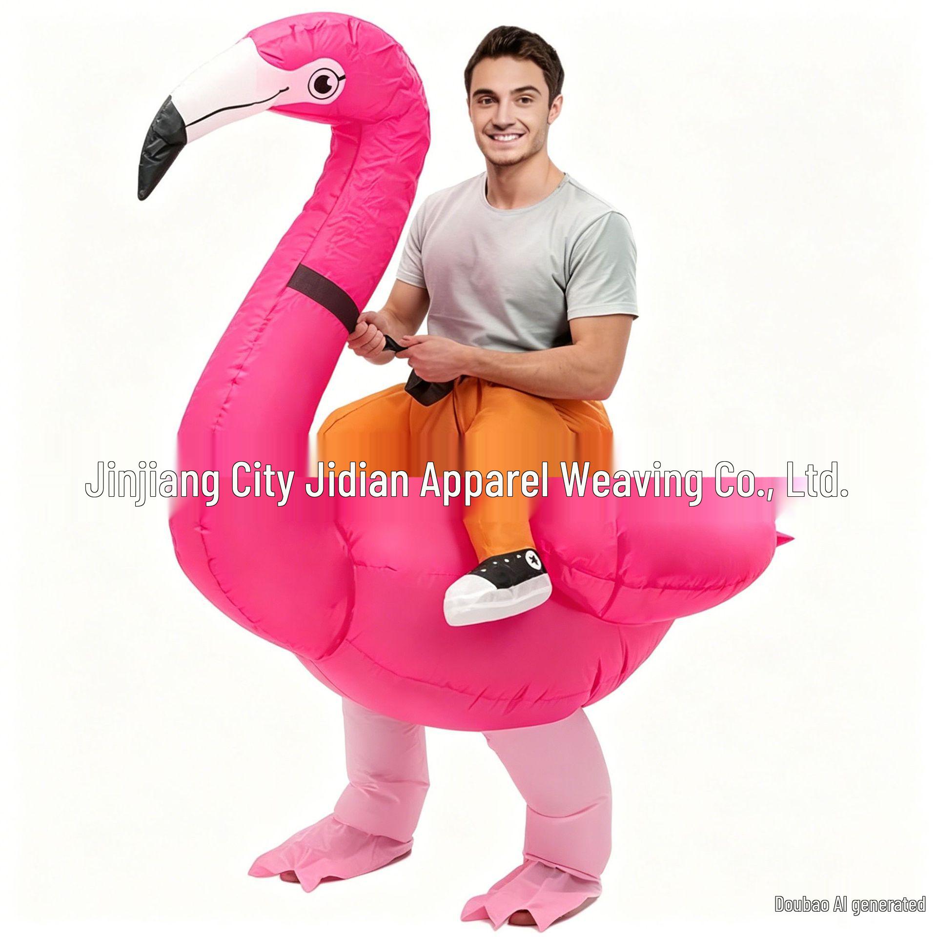 Надувной костюм ярко-розового фламинго Hot Pink Flamingo