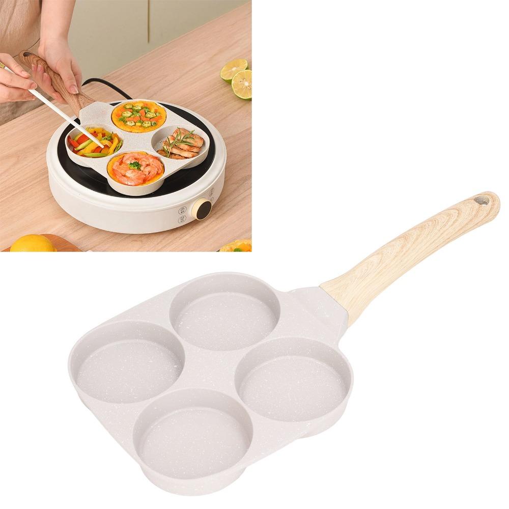 4 Cups Frying Pan Even Heating Pancake Pot Kitchen Supplies Egg Pan  Crepes/Burgers/Steak