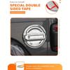 Savadicar Chrome Fuel Door Trim for Jeep Wrangler JL JLU 4xe & Gladiator JT 2018-Present – Exterior Gas Cap Accent Styling Cover Accessory