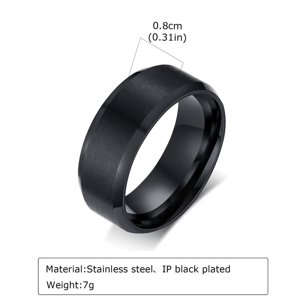 6mm 8mm Stainless Steel Rings Gold Color Brushed Surface Wedding Ring for Men Women Couple Engagement Finger Jewelry Gifts