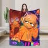 Cute Oren Sprunk Cartoon Blanket Coral Fleece Plush Decoration Breathable Soft Throw Blankets for Bedding Outdoor Rug Piece