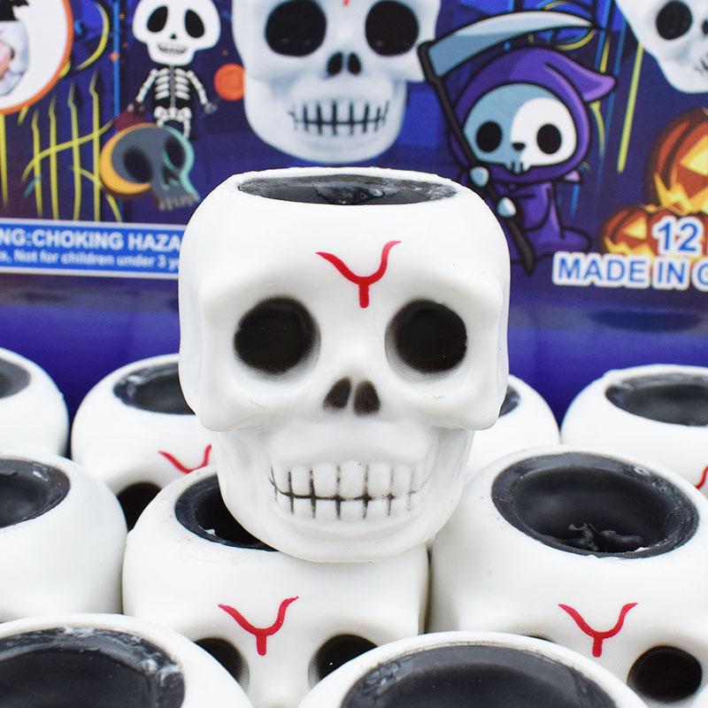 Halloween Ghost Squeeze Skull TPR Bat Ghost Cup Hračky Dekompresní Fidget Antistresové senzorické úlevy od stresu dárek pro děti Dospělí