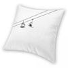 Ski Lift Black And White Pillowcase Polyester Linen Velvet Printed Zip Decorative Throw Pillow Case Home Cushion Cover