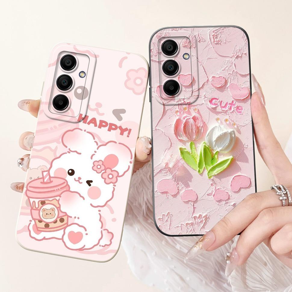 For Samsung A16 5G Case SM-A166B Cute Panda Bear Cartoon Back Cover Phone Cases For Samsung Galaxy A16 A15 5G Soft Fundas