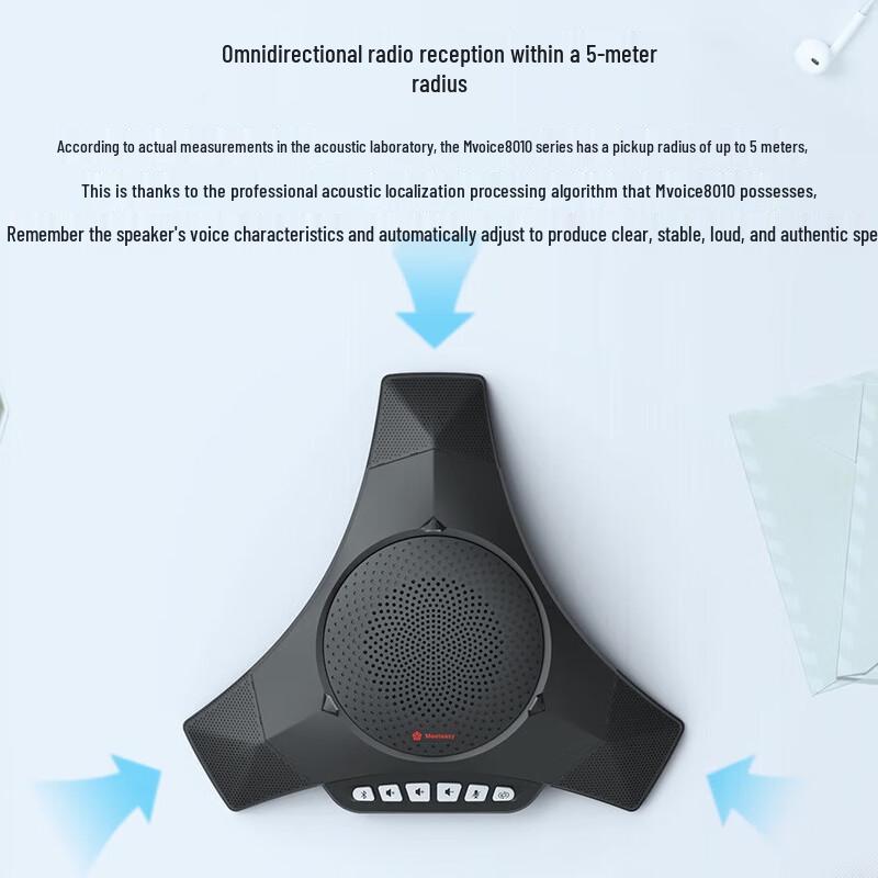 Meeteasy MVOICE 8000-V Omnidirectional Conference Microphone (CN Version)