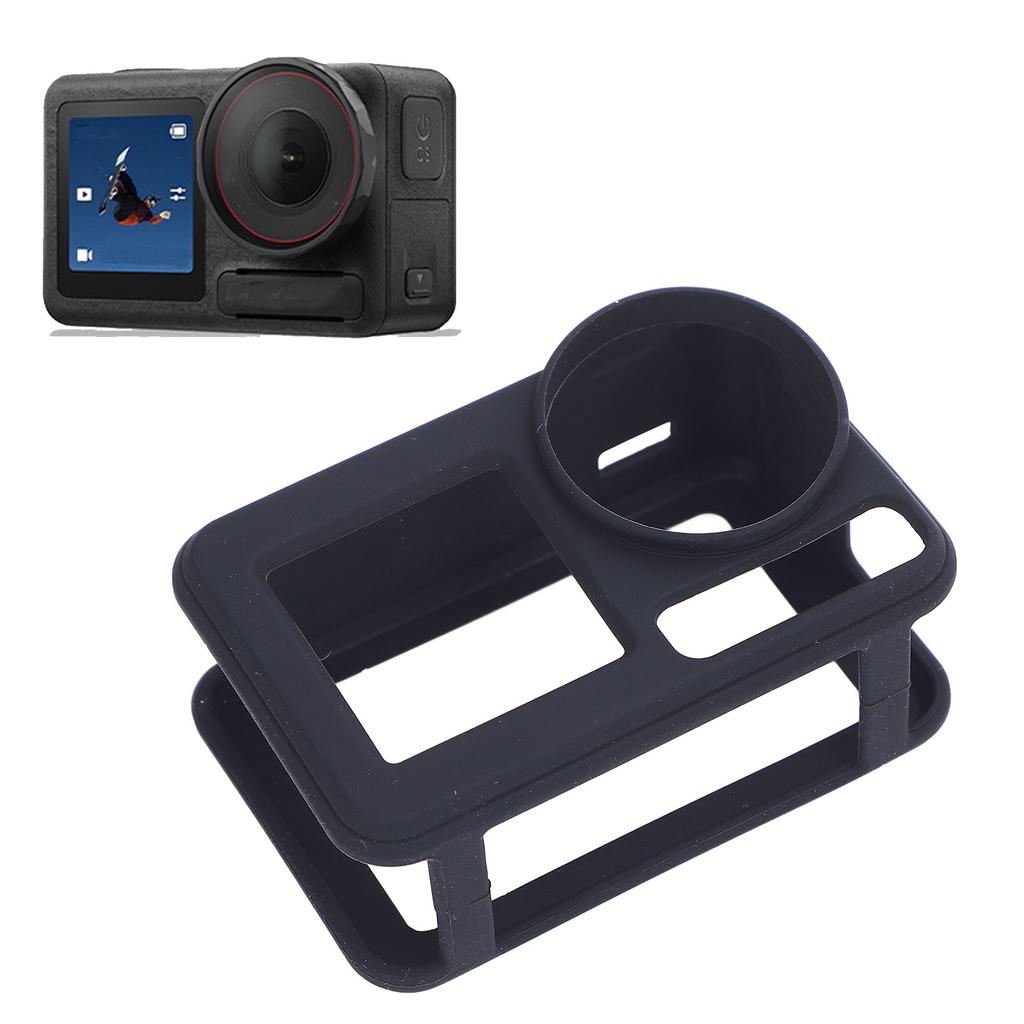 Silicone Case for Action 5 Pro Washable Soft Anti Collision Sports Camera Silicone Cover with Lens   Lanyard