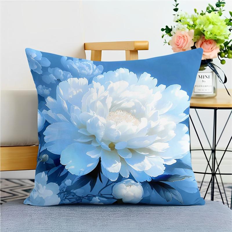 Beautiful Flower Pillowcase საერთო საცხოვრებლის დეკორაცია ოფისი მისაღები ოთახი სახლის ბალიშის ქეისი