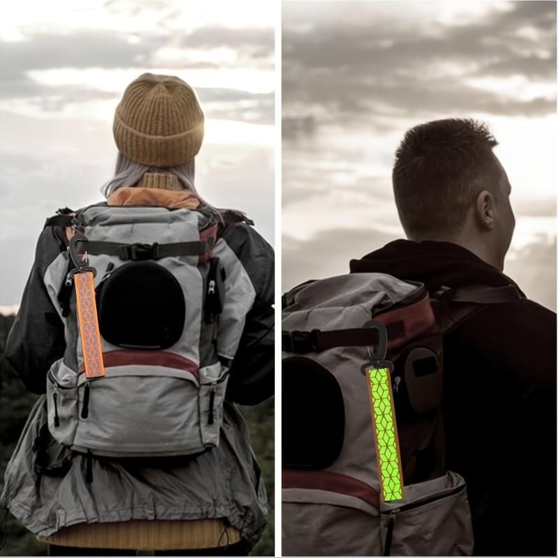 2 ks Reflexní bezpečnostní popruh pro noční běh a chůzi Nastavitelný popruh pro batohy Paže Nohy Oboustranný Svítící pásek pro jogging Cyklistiku