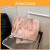 Summer Bowknot Female Tote Bag Large Capacity Pu Fashion Tote With Top Zip For Casual Wear