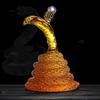 1000ml Liquor Bottles Snake Shaped Clear Whiskey Wine Decanter High Borosilicate Glass Zodiac Animal Wine Pot Craft Gift Decort