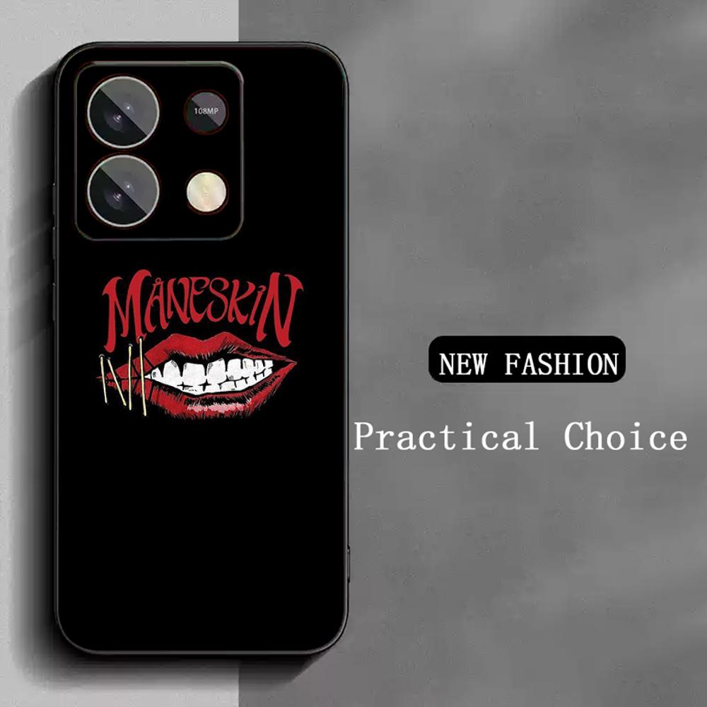 ManeS-skinS Hip Hop Design Phone Case For Redmi Note 14 13 12 11 Pro Plus S 5G 14C A3 Soft Black Phone Cover