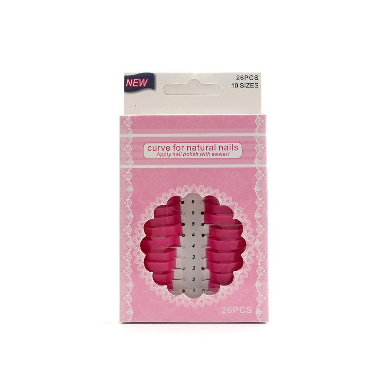 Nail Art Anti-Overflow Clips & Gradient French Stickers Set