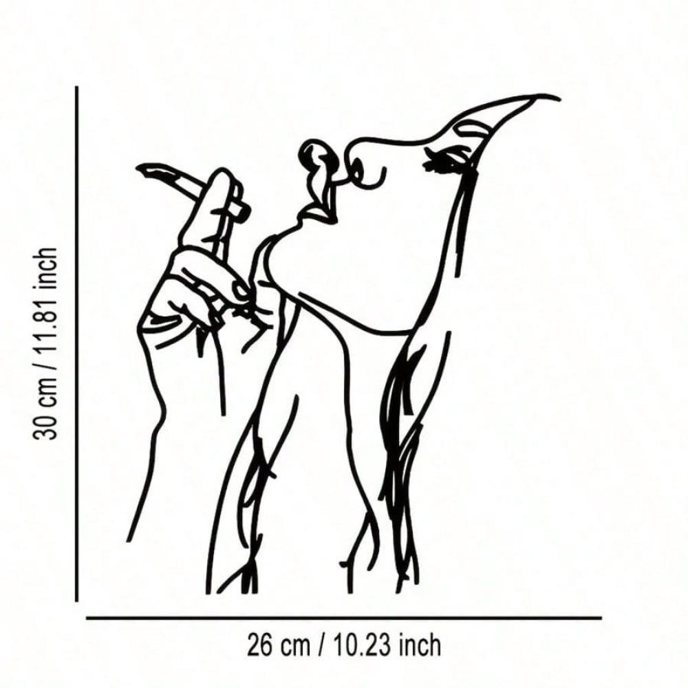 Elegant Abstract Metal Wall Art Sign Home Office Decor Rustproof Wall Sculpture