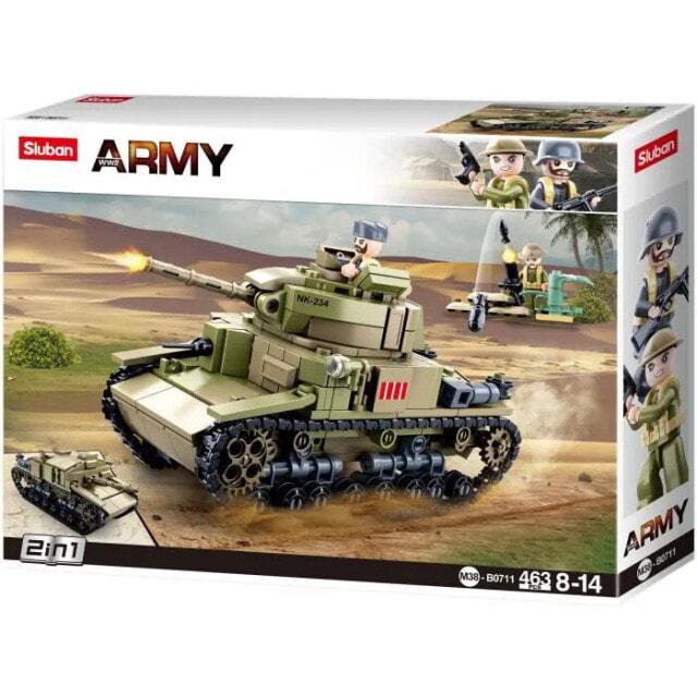 

СЛУБАН - Итальянский танк 2 в 1 Баукастен - Миттель - M38-B0711