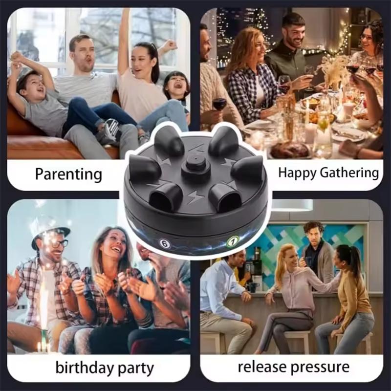 Creative Six Finger Miniature Electric Shock Lie Detector for Children Stress Relieving Prank Gathering Finger Tabletop Game Toy