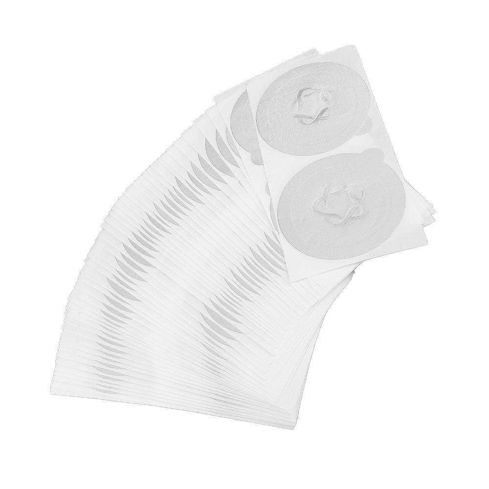 50pcs Set 50pcs Reusable Coffee Pods Covers 58mm Self Adhesive Foil Seals  For Vertuo Pods