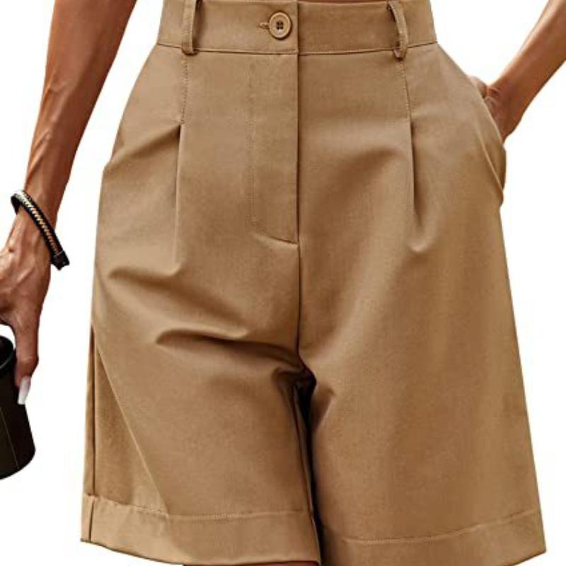 Summer Women Casual Shorts Loose High Waisted A-line Versatile Wide Leg Shorts Fashion Elegant Female Streetwear Short Pants