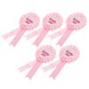 5Pcs Brooch Pin   Ribbon Rosette Badge for Special Party Decoration Clothing