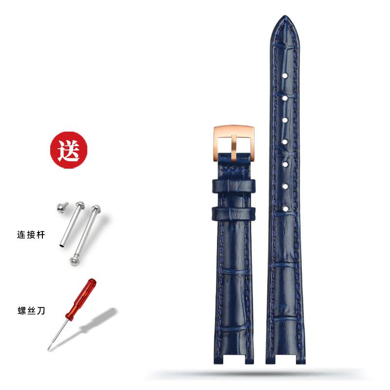 For Tissot Little Beauty T126.010 Jiali Series Women's Genuine Leather Watch Strap Bracelet Cowhide Chain Notch 12*4mm 14*5mm