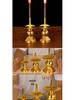 Bamboo and Alloy Candle Holder for Worship - Insertable Stand for Buddha or God