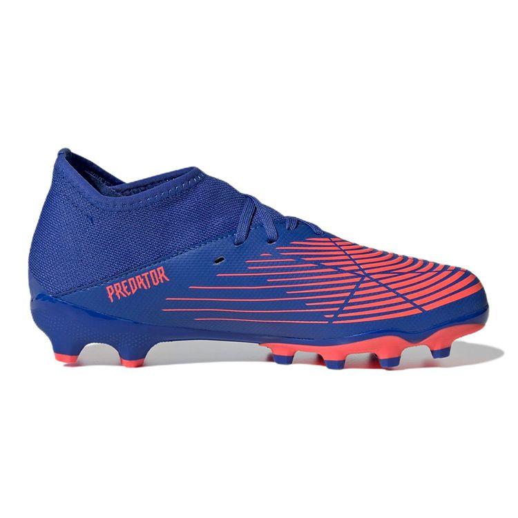 Adidas Predator Edge.3 MG Shock Absorbing Durable Low Top Soccer Shoes Kids Soccer Shoes Blue GZ2894