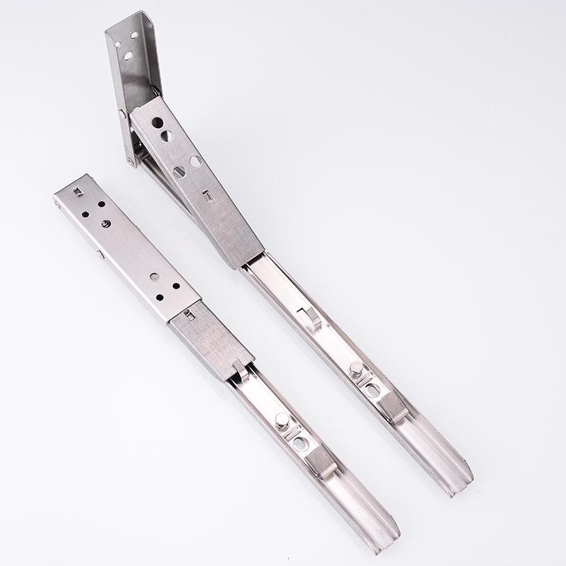 Punch-Free Triangle Wall-Mounted Stainless Steel Folding Bracket Shelf