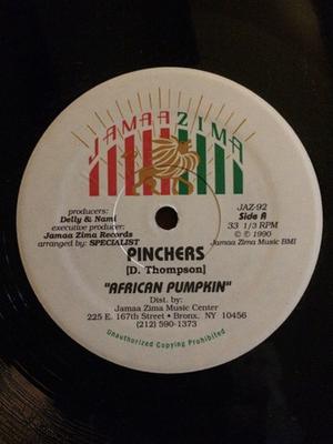 Pinças de Disco de 12 polegadas Abóbora Africana JAZ92 Jamaazima 1990 Jamaica Reggae Ska Dub Usado