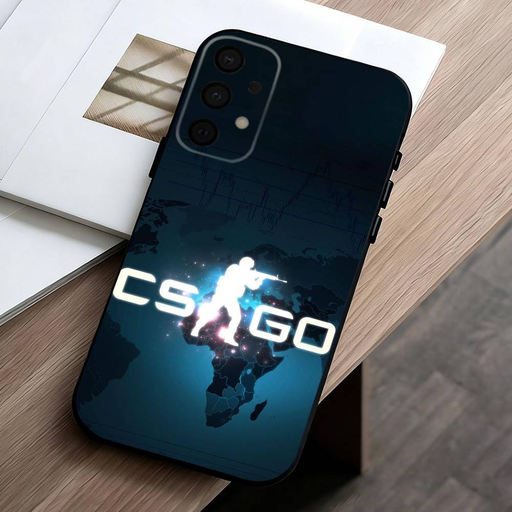 G-Game CS2 C-Counter S-S-Strikes Phone Case For Samsung Galaxy A73,A72,A71,A70,A53,A52,A51,Others Soft Black Cover