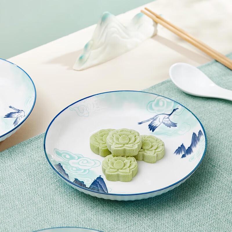 Hexiang Yuntian 22-Piece Chinese Ceramic Dinnerware Set