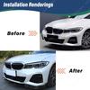Für BMW 3er M Sport G20 G21 G28 2019 2020 2021 2022 Frontstoßstange Spoiler Splitter Lippe 3-teilige Frontschaufel Modifikation