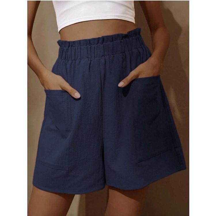 Summer Women Pants High Waist Shorts Fashion Casual Plus Size Wide Leg Shorts