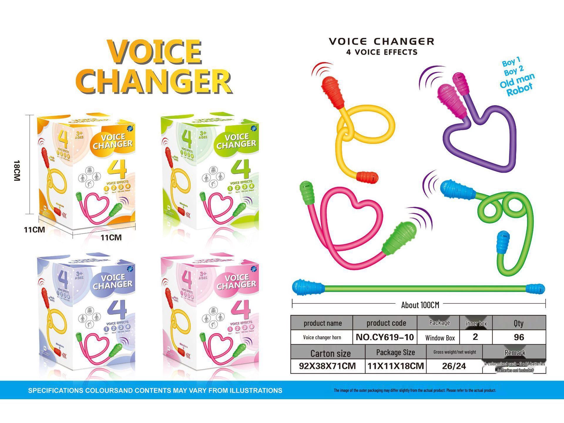 Children s Handheld Electric Voice Changing Megaphone Toy Red Voice Changer Megaphone