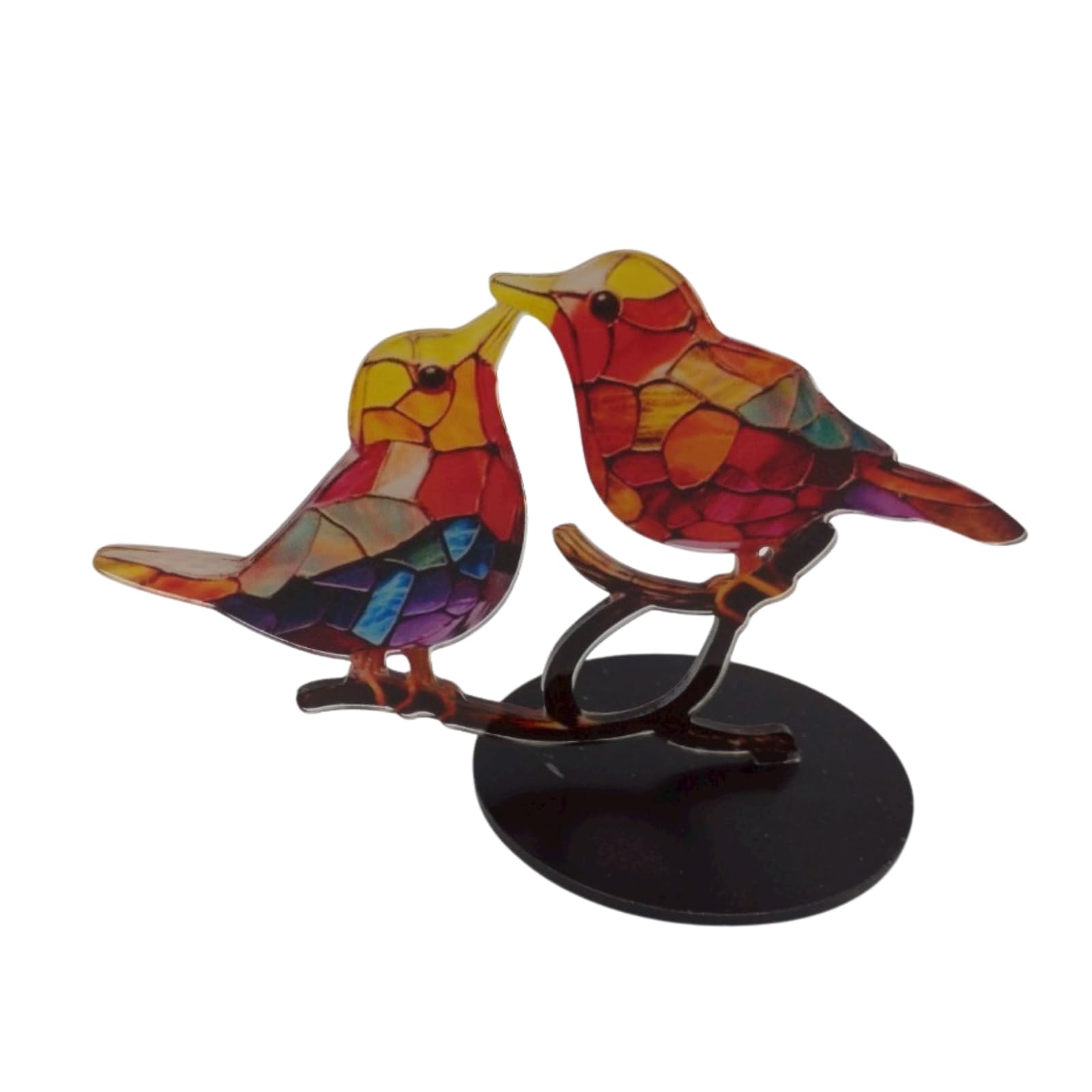 

Маленькая птичка Интерьер Витражное стекло Настольный Прихожая Милый дизайн животного S.T.S.G Объект, Украшение, Стиль, Украшение, Украшение, (2 Птицы)