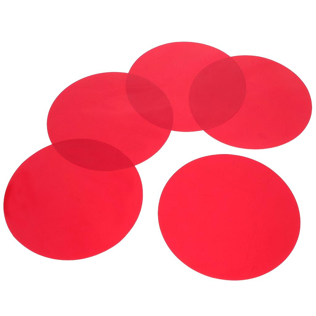 5 Stück Farbwechselnder Lichtdiffusor-Folie Transparente Blätter Warmlicht-Filter Kunststoff-Gel für Lampen Stimmungslicht Dekoration