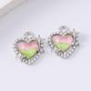5pcs Exquisite Pearl Gemstone Love Heart Charms Pendants for Jewelry Making Necklace Earrings Bracelet DIY Handmade Accessories