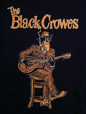 90S The Black Crowes Blues Is Blood Tour Chris Robinson Camiseta Unisex Negra