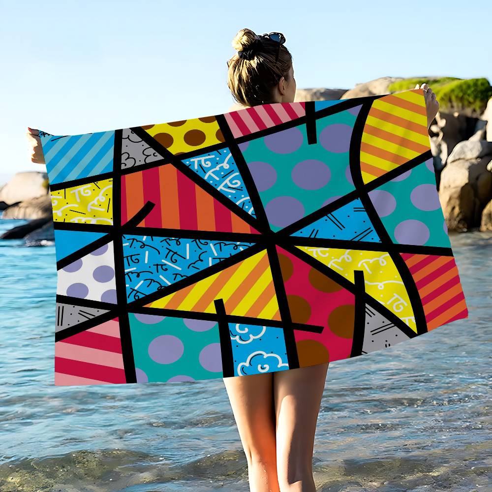 Britto Art Big Microfiber Beach Towels Quick Dry Towel Sand Beach Towels Pool Towel For Travel Swim Pool Yoga
