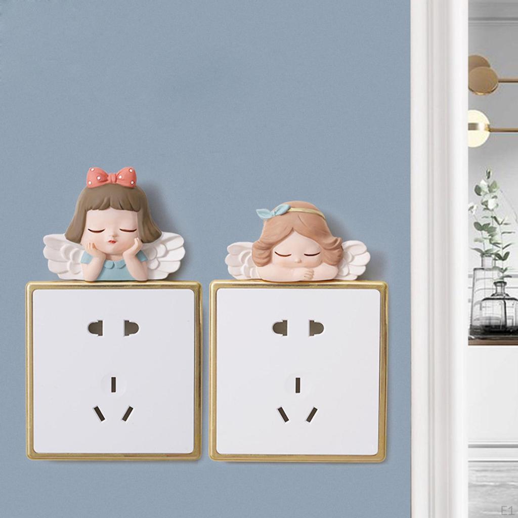 Removable Switch Sticker Lovely Cute Cartoon Wall 3D Decal Light Decor Decals Family