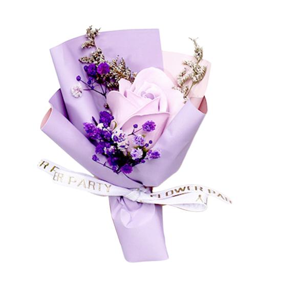 Mini Aromatherapy Soap Rose Bouquet Scented Artificial Flower Arrangement Christmas Wedding Birthday Valentine's Day Gifts for Women Mom Wife Best