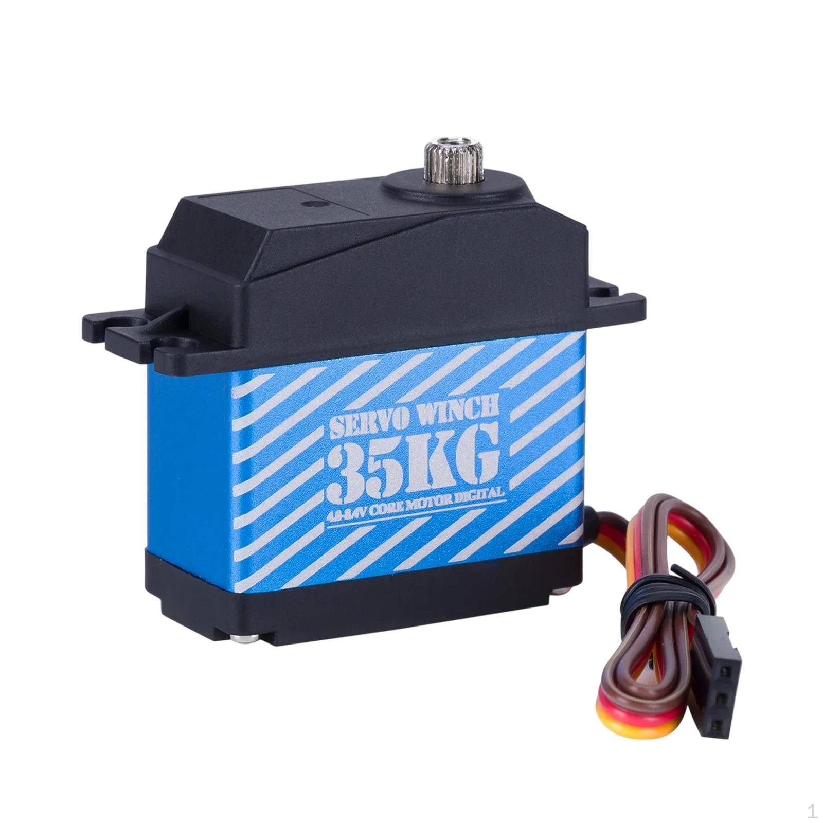 

35kg Digital Servo High Speed Gear Steering for 1/10 RC Car Crawler Vehicles синій