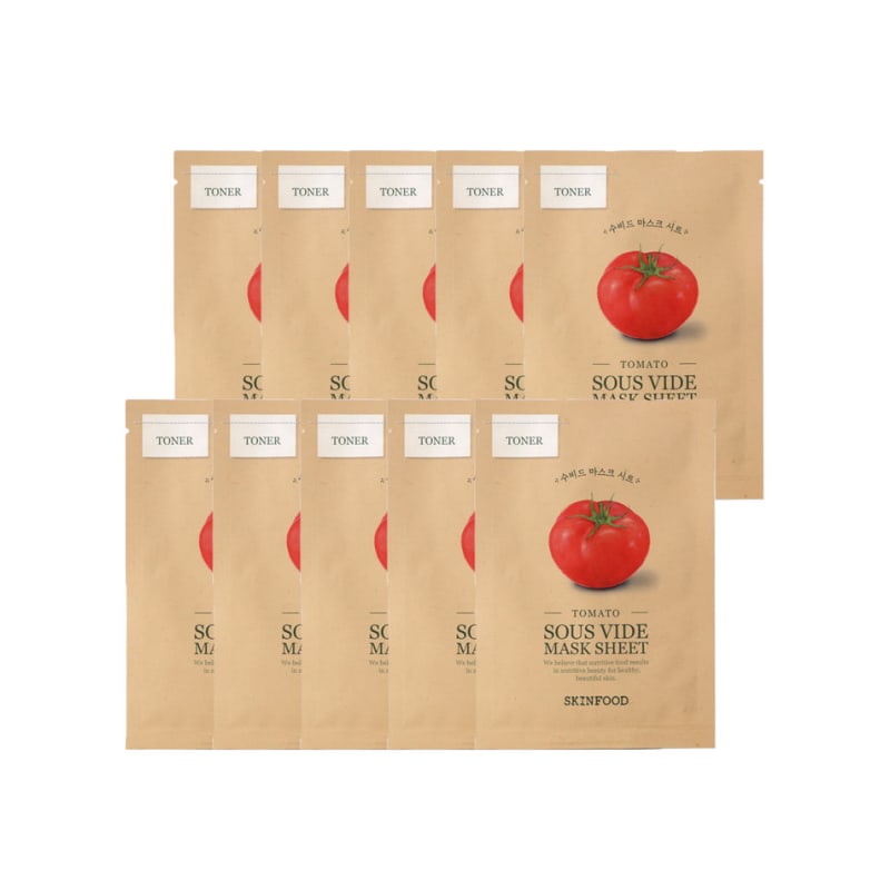 Skinfood Tomato Sous Vide Mask Sheet 18g X 10 Sheets