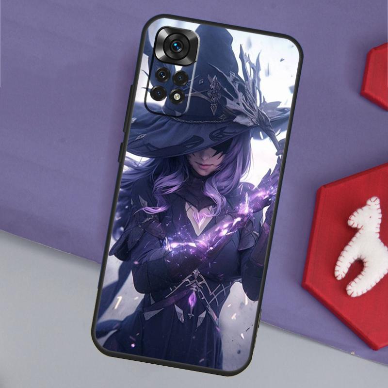 Halloween Witch Girl Art Funda For Xiaomi Redmi Note 14 13 12 11 Pro 9 10 9S 10S 11S 12S Redmi 14C 10C 12C 13C Case