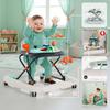 Interactive Walker for Child Rocking Cradle with Steering Wheel Blue-Gray