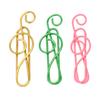 100Pcs Fancy Paperclips Music Note Style Anti Slip Metal Box Packed Cute Paper Clips for Notebook Sc