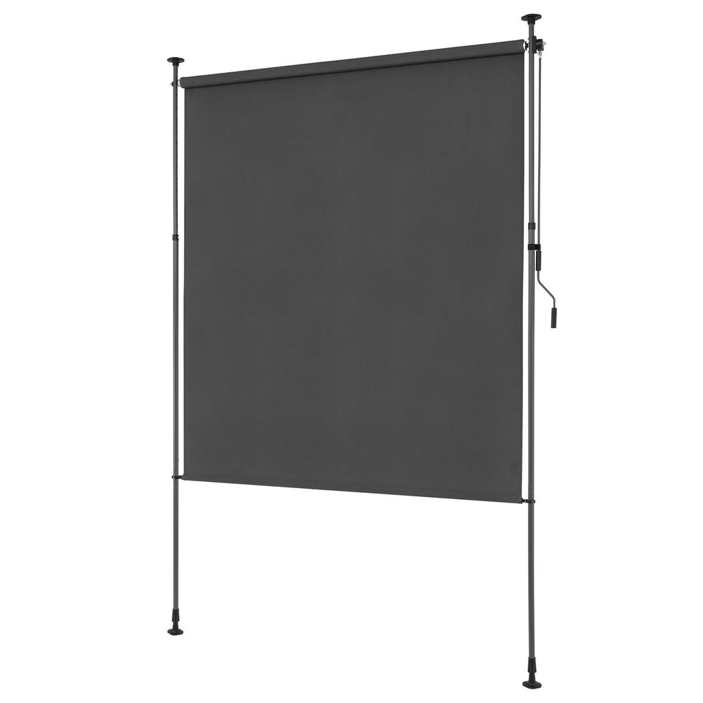 KELIXU Tension Vertical Awning Outdoor Sun 200cm Adjustable Light Waterproof Easy No Drilling Balcony Sunshade, Shade, Protection, Wide, Retractable,