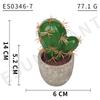 Simulation Foam Cactus/Cactus Potted Plant, Micro-Landscape Office Home Decoration Diy Simulation Potted Plant