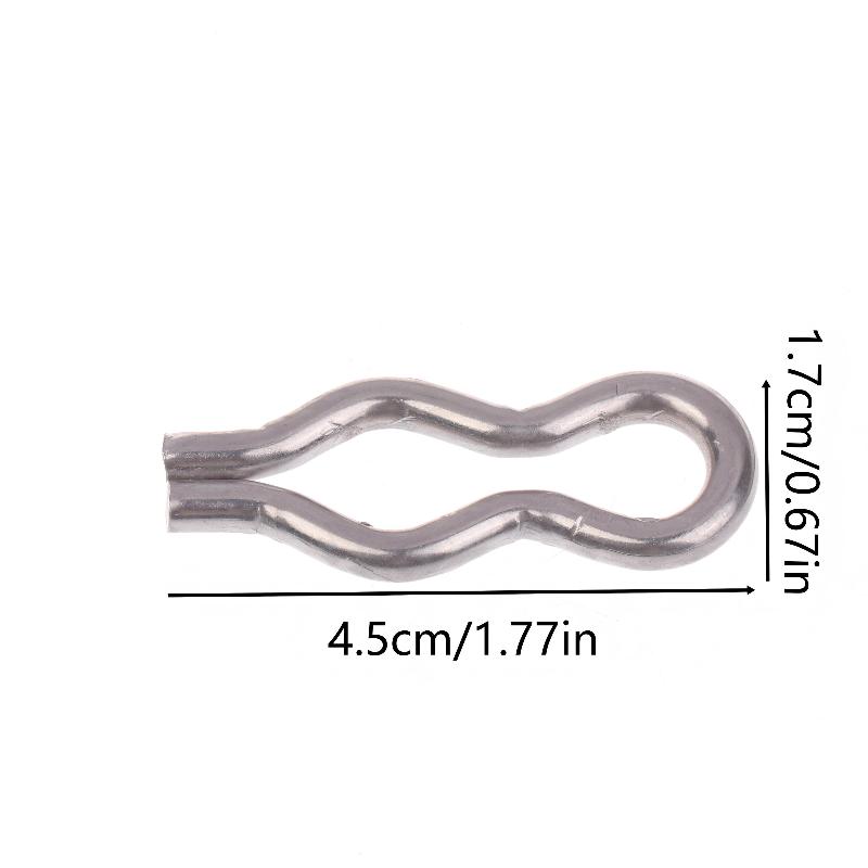 

2Pcs/Pack High Quality DL 8-Shaped Buckle Stainless Steel Buckle For Milking Machine Cup Removal Cylinder Piston Rope Buckle