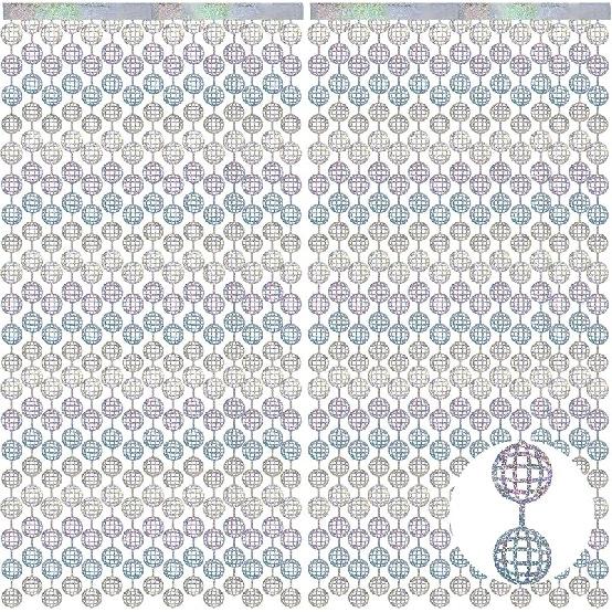 BEISHIDA 2 Pcs Silver Stars Door Streamers Stars Foil Fringe Curtain Streamers Backdrop Birthday Wall Background for Birthday Children's Day Baby